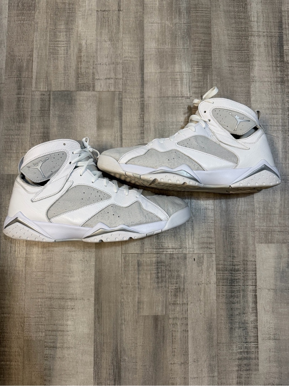 Nike Air Jordan 7 Retro Pure Platinum White Men’s Size 15 Shoes 304775-120